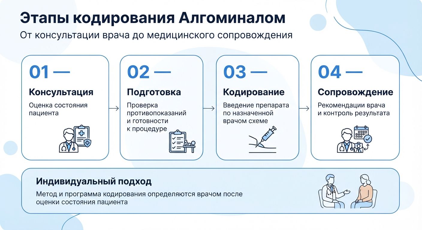 Кодирование препаратом «Алгоминал» в Навашино инфографика